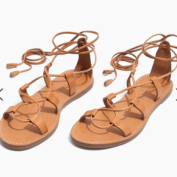 Madewell Boardwalk Lace Up Sandals - Picture 2 of 4
